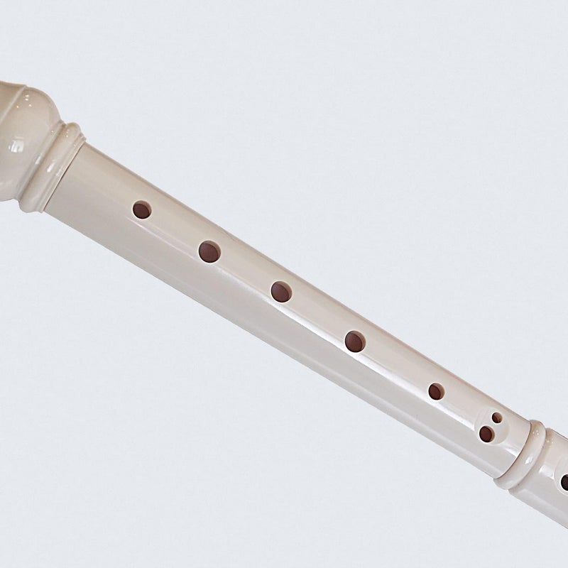 Farcaya Soprano Recorder Instrument for Beginners German Style C Key 8 Hole Descant Music with Clean Rod Storage Case (White) - Image 4